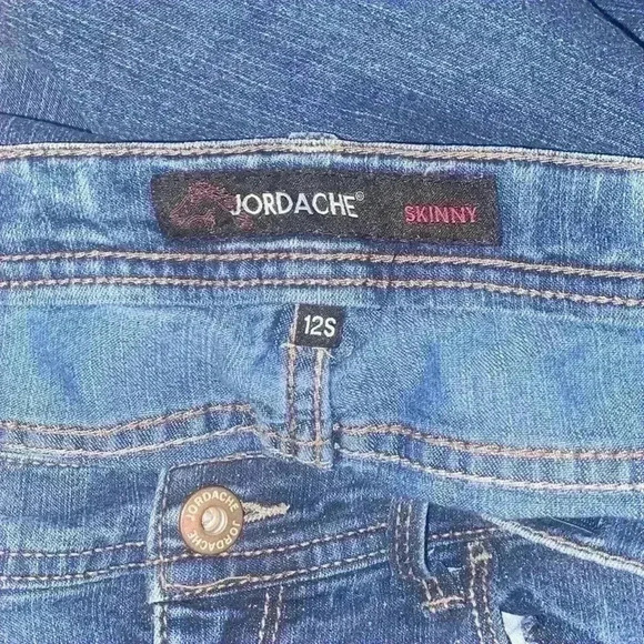 Girls Jordache Glitter Skinny Jeans size 12 - Picture 4 of 4